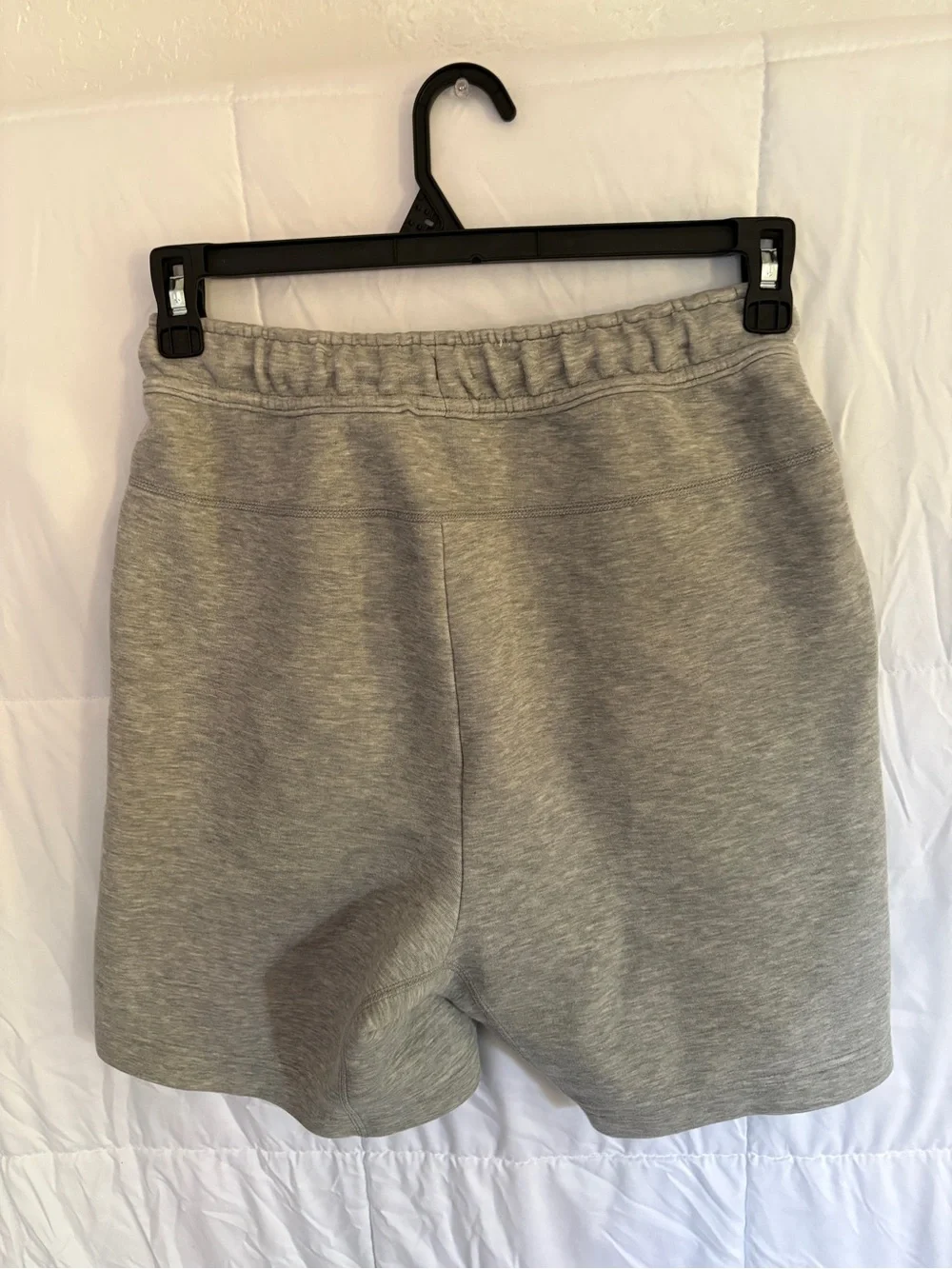 Nike Young Men's Grey Fleece Drawstring Shorts
